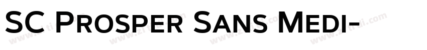 SC Prosper Sans Medi字体转换